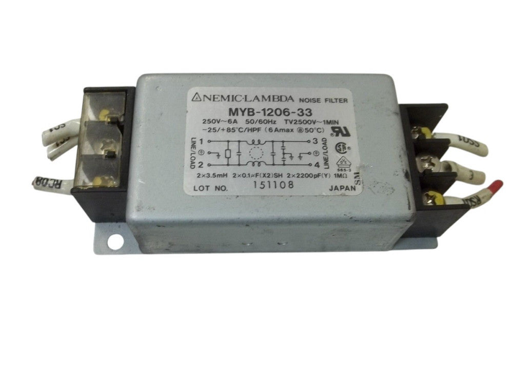 NEMIC-LAMBDA MYB-1206-33 NOISE FILTER UNMP