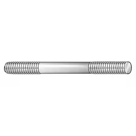 Te-Co 60301 Double-End Threaded Stud, M8-1.25Mm Thread To M8-1.25Mm Thread, 50