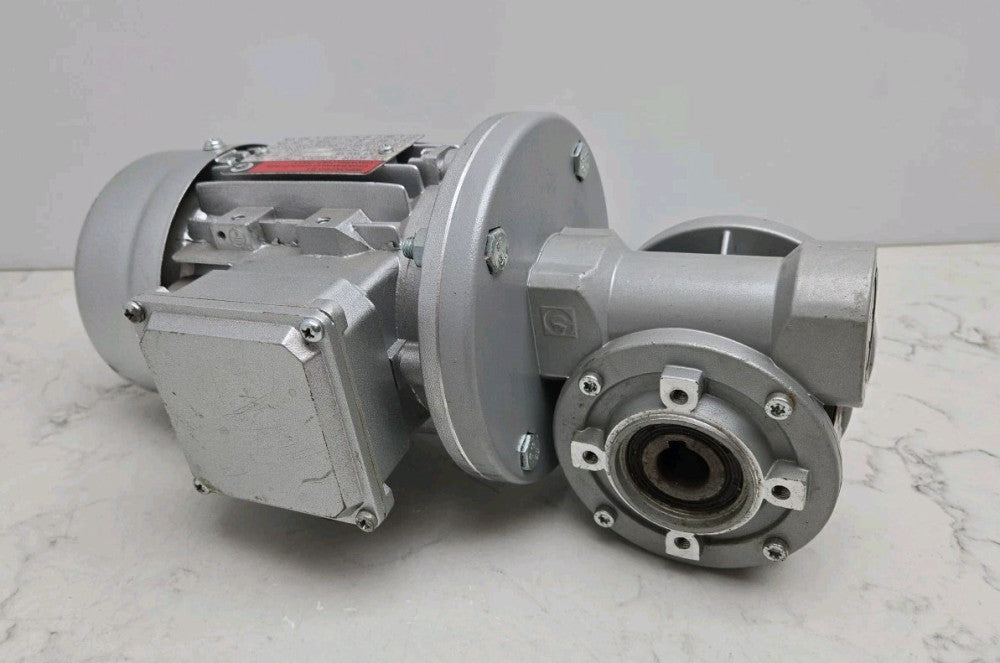 Chiaravalli CHT63B4 Gear Motor 1/4 Hp 3 Phase w/ CH-04PU Gear Reducer See Pictur
