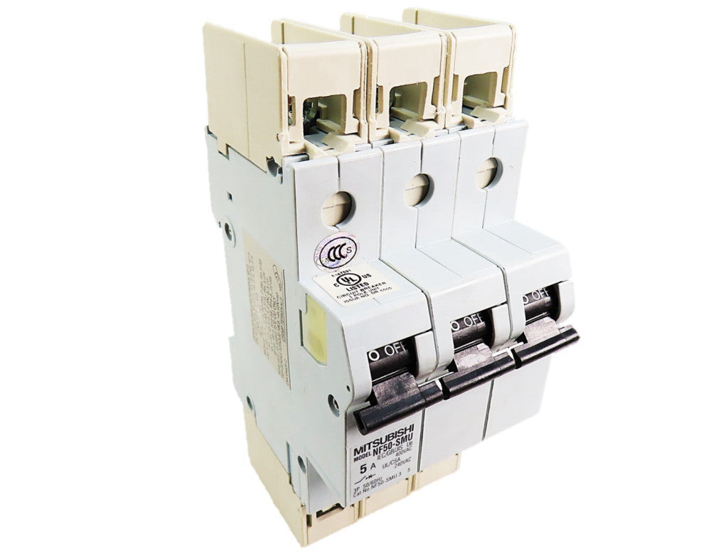 Mitsubishi NF50-SMU3P5A 5A 3 Pole Breaker NF50-SMU NEW NO BOX