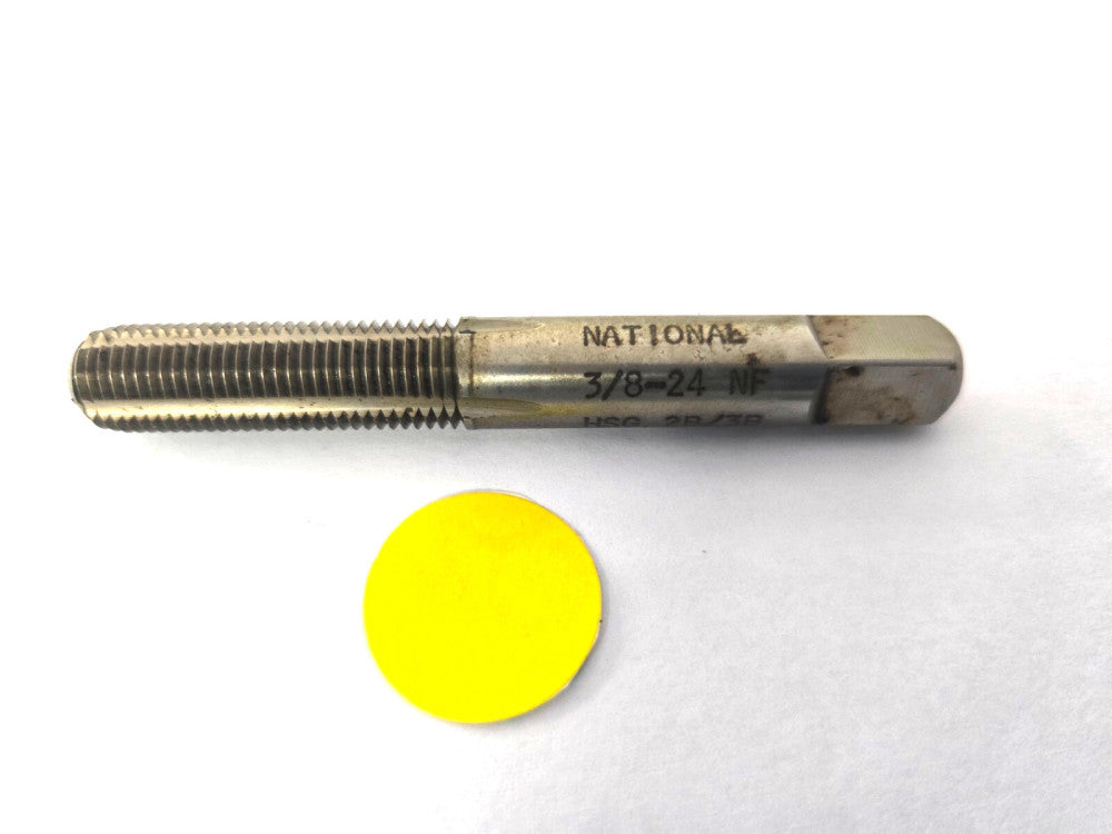 NATIONAL STRAIGHT FLUTE BOTTOMING CHAMFER TAP #3/8-24 NF HSG 2B/3B