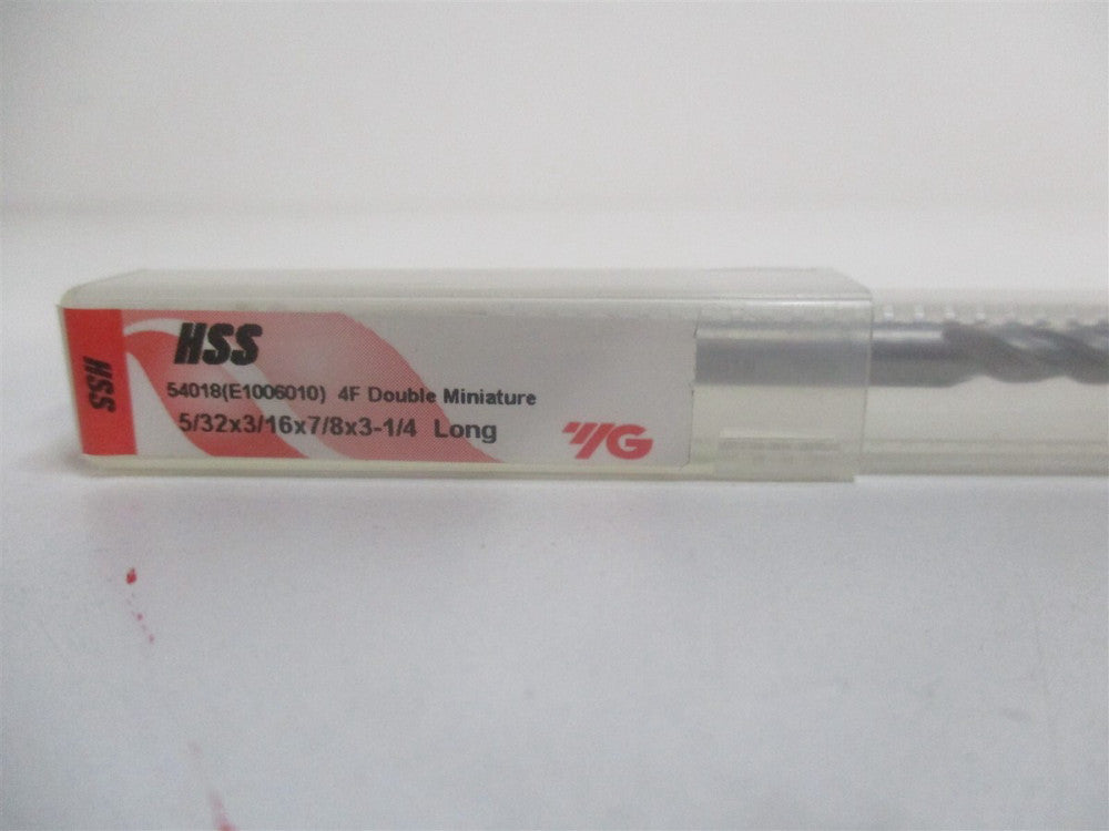 YG1 X-Power 54018 5/32 x 3/16 x 7/8 x 7/8 x 3-1/4 4F HSS DE Square End Mill