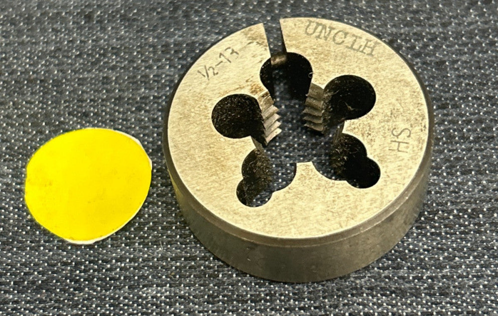 UNBRANDED HS LH  ADJUSTABLE ROUND SPLIT DIE 1/2" - 13 UNC