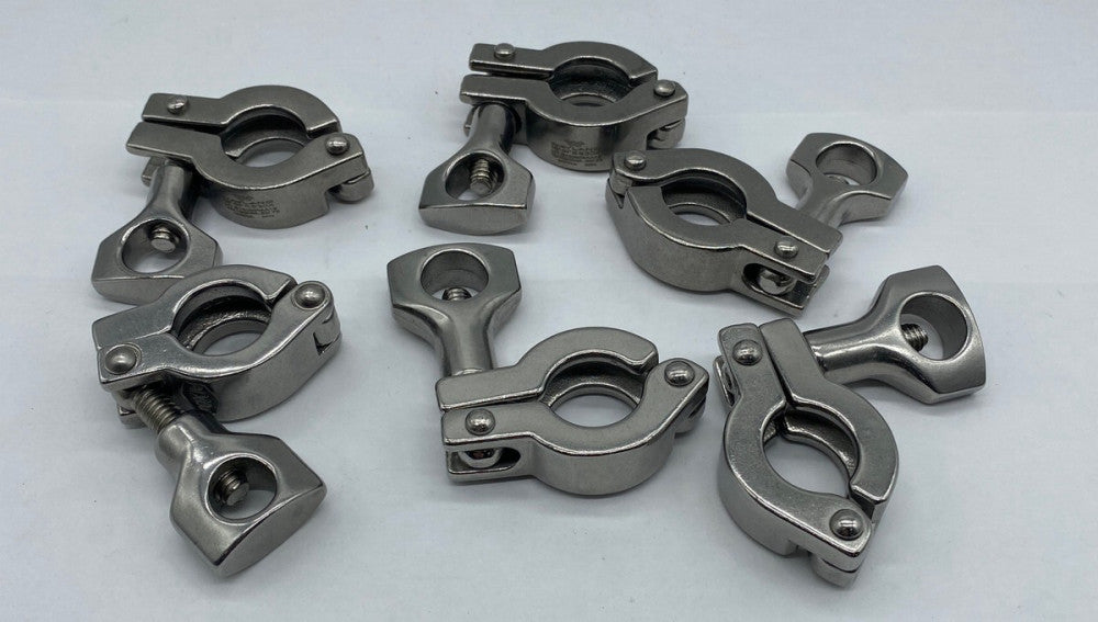 Wayland S190606AA19 Stainless Clamps for 1/2-3/4" Tube OD  W413MHM Lot of 6