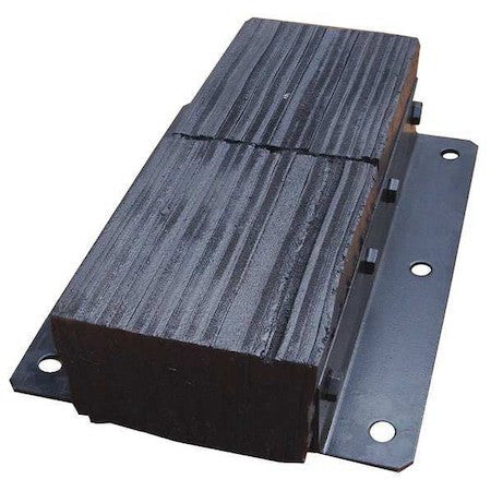 Zoro Select 26W591 Dock Bumper,20X4-1/2X13 In.,Rubber