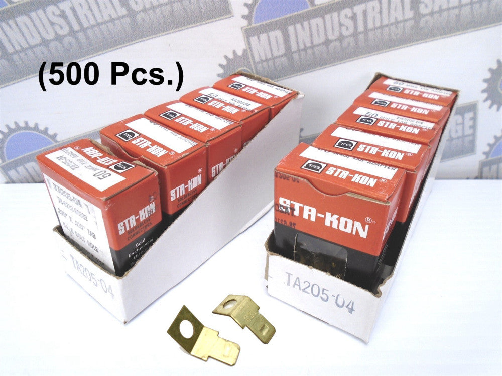 (500 pcs) Thomas & Betts - TA205-05 - STA-KON - MALE TAB ADAPTER - (NEW in BOX)