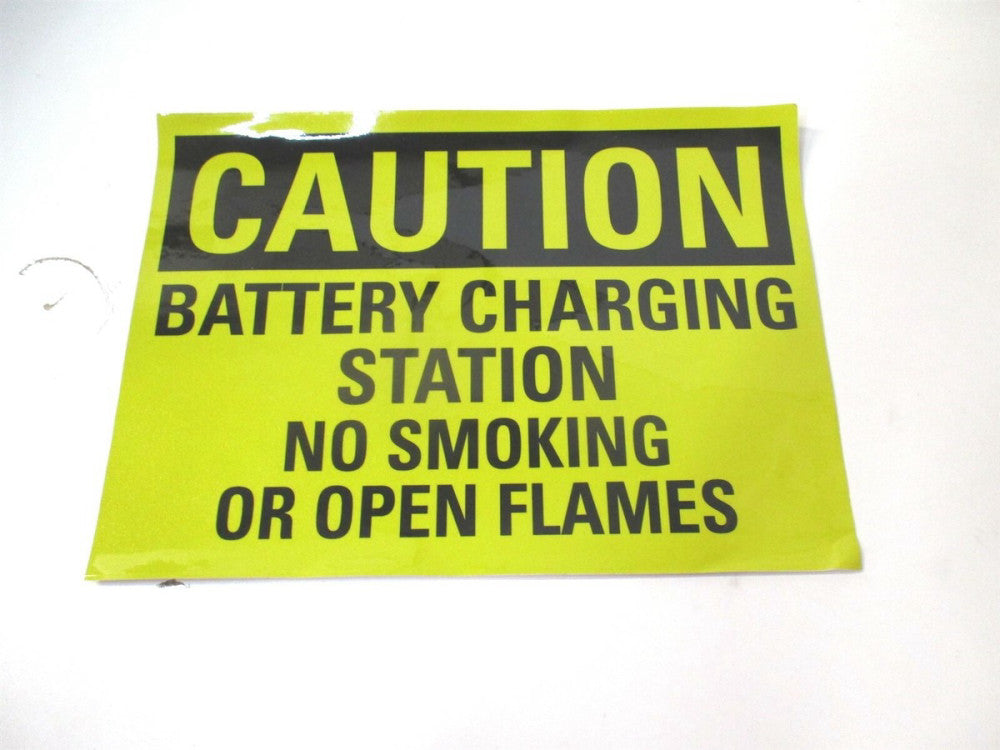 Lyle (U4-1072-RD_14X10) 10" x 14" Battery Charging Station No Smoking Sign 