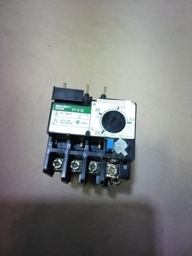 Sprecher+Schuh CT 3-12 Thermal Overload Relay