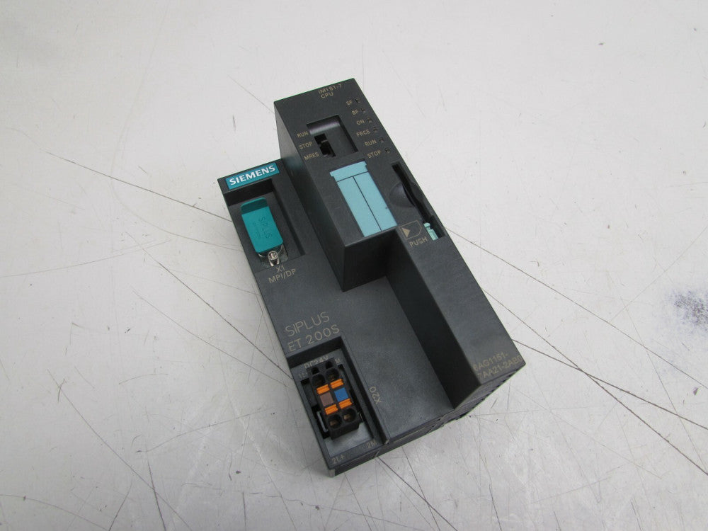SIEMENS SIPLUS ET200S IM151-7 CPU 6AG1151-7AA21-2AB0 ESTAND:02 XLNT USED TAKEOUT