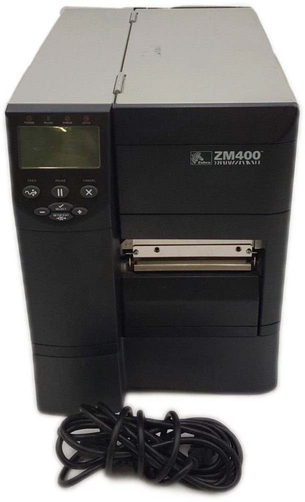 Zebra ZM400 Thermal Barcode Label Printer USB Ethernet 