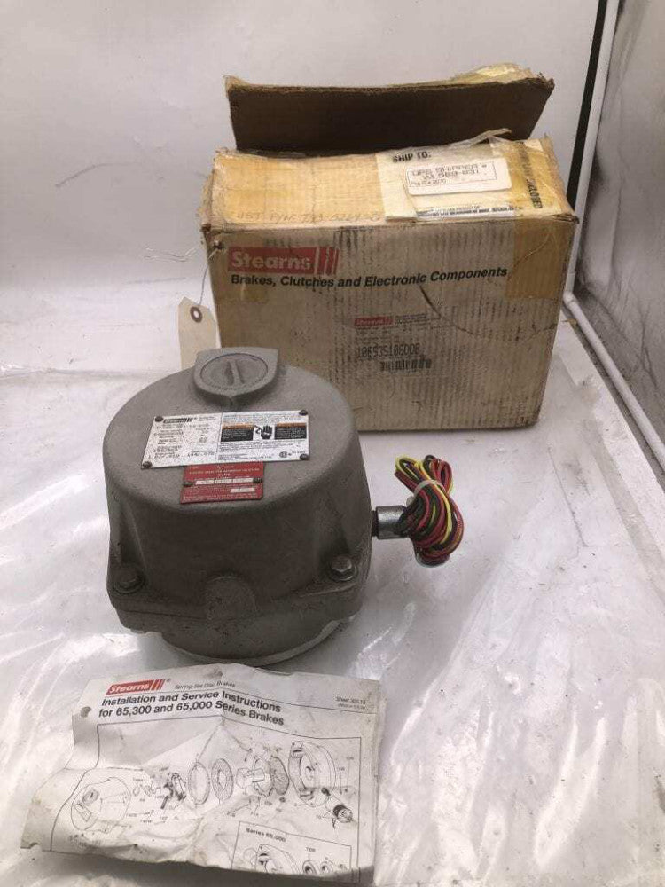 Rexnord/Stearns 106535106DQB Spring-Set Disc Brake 10lb-ft 230/460V 190/380V NIB