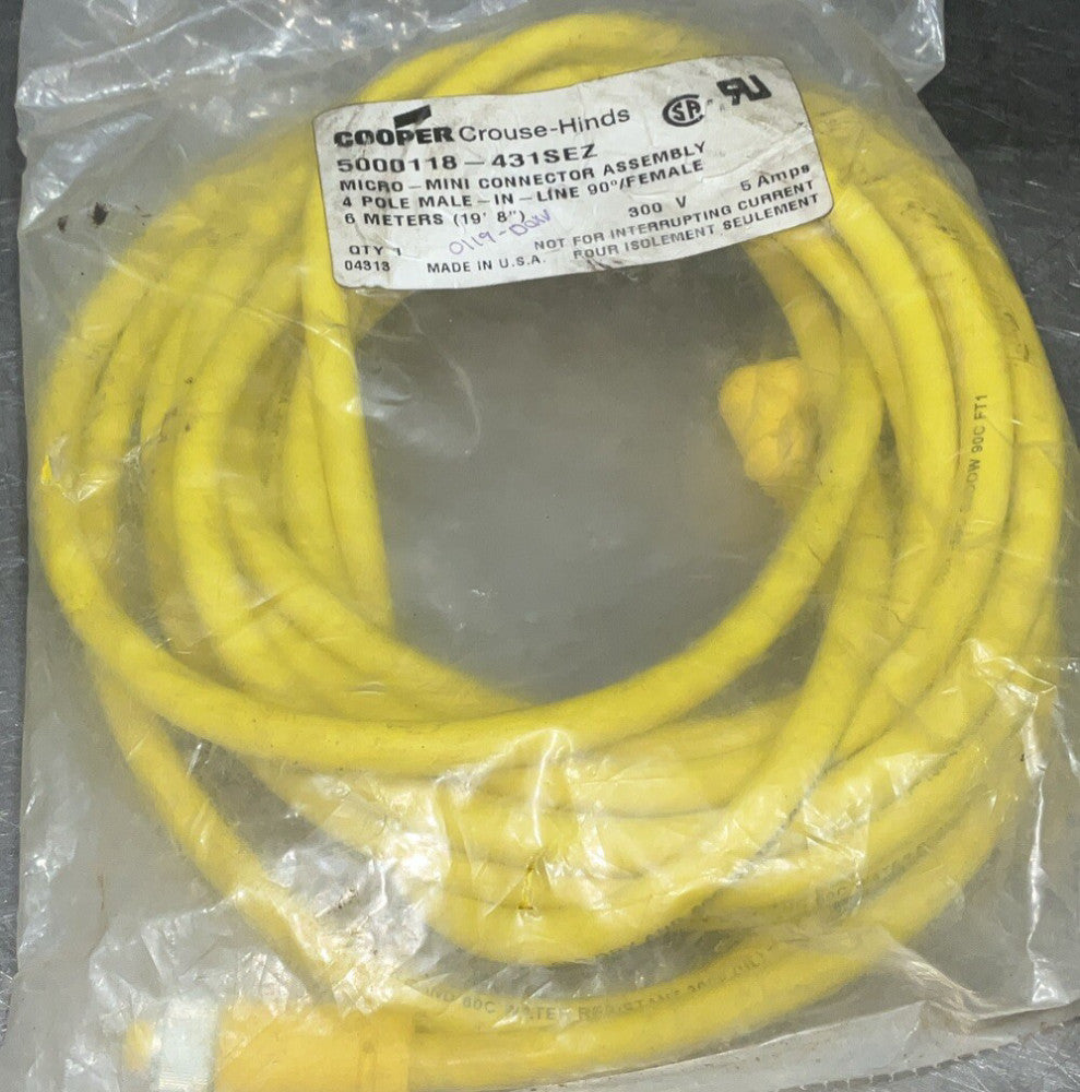 New other Cooper Crouse-Hinds 5000118-431SEZ 6 Meters A2833DH