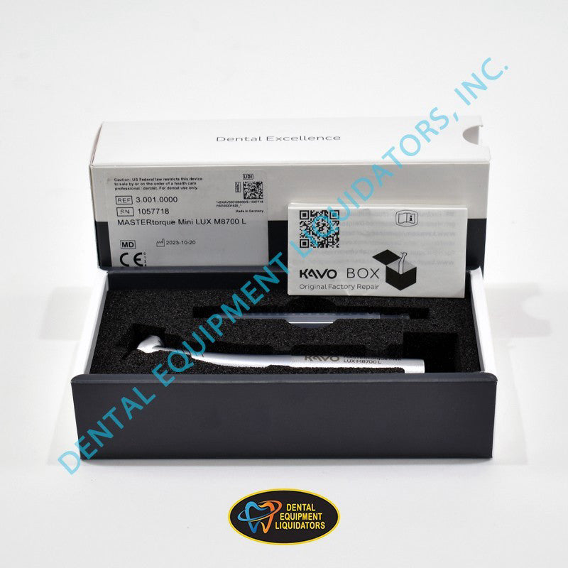 KaVo MASTERtorque Mini LUX M8700L High Speed F/O Handpiece 3001.0000 