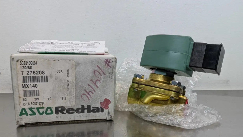 Asco SC8210G094 Solenoid Valve 1NC 120VAC Coil 1/2" 120VAC 2W