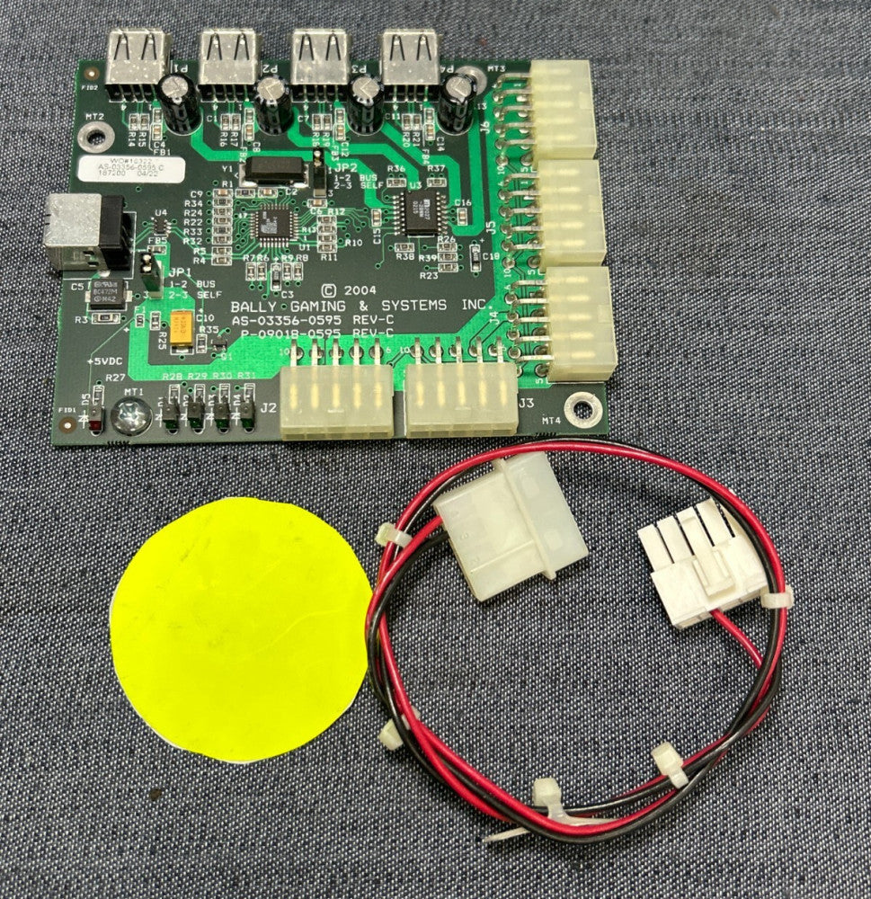 BALLY GAMING & SYSTEMS INC. CIRCUIT BOARD DIGITAL LED AS-03356-0595 W/WIRES