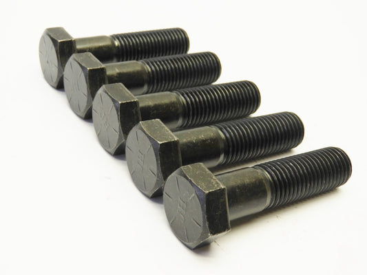 (5 pcs) 1"-8 x 4" NC Grade 8 Hex Cap Screw 1 inch UNC
