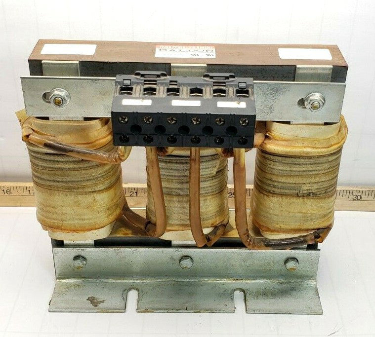 BALDOR 3 PHASE LINE REACTOR 600 VAC 60 HZ 80 AMP 14.4V LRAC080ATB