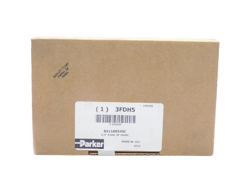 PARKER B511BB549C 24VDC 1/4" NSFS