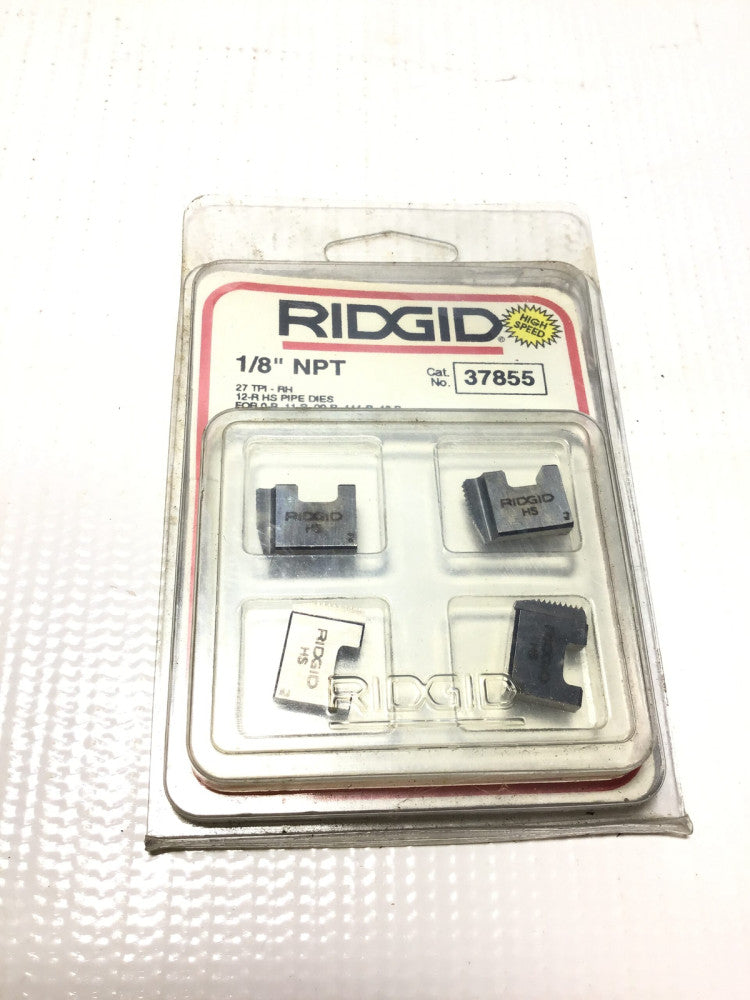Ridgid 37855 HS Pipe Dies 1/8" NPT 27 TPI-RH for 0R/11R/00R/111R/12R/30A/31A ...