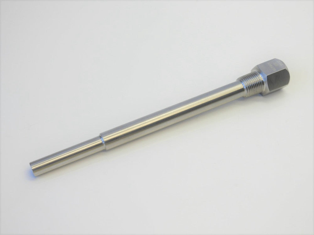 Thermowell 9.82" O.A. Length, 316 Stainless Steel, 30801B, 1/2" FNPT, 1/2" MNPT