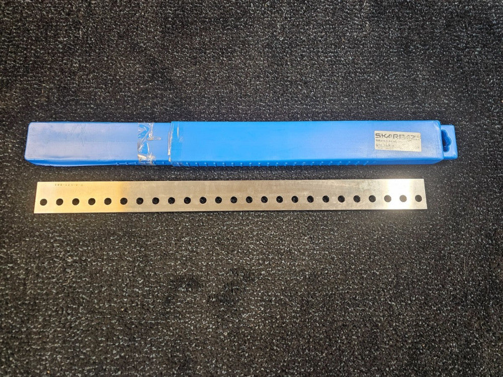 Skarpaz WH214 William & Hussey 25" x 2" x 1/4" High Speed Steel Knife with Hole