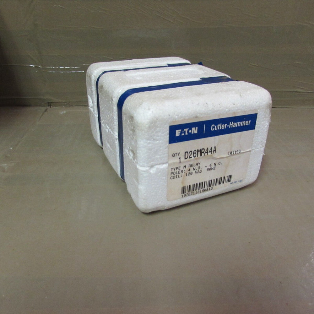EATON CUTLER-HAMMER D26MR44A TYPE M RELAY, 120V 60HZ, NIB! MAKE OFFER!