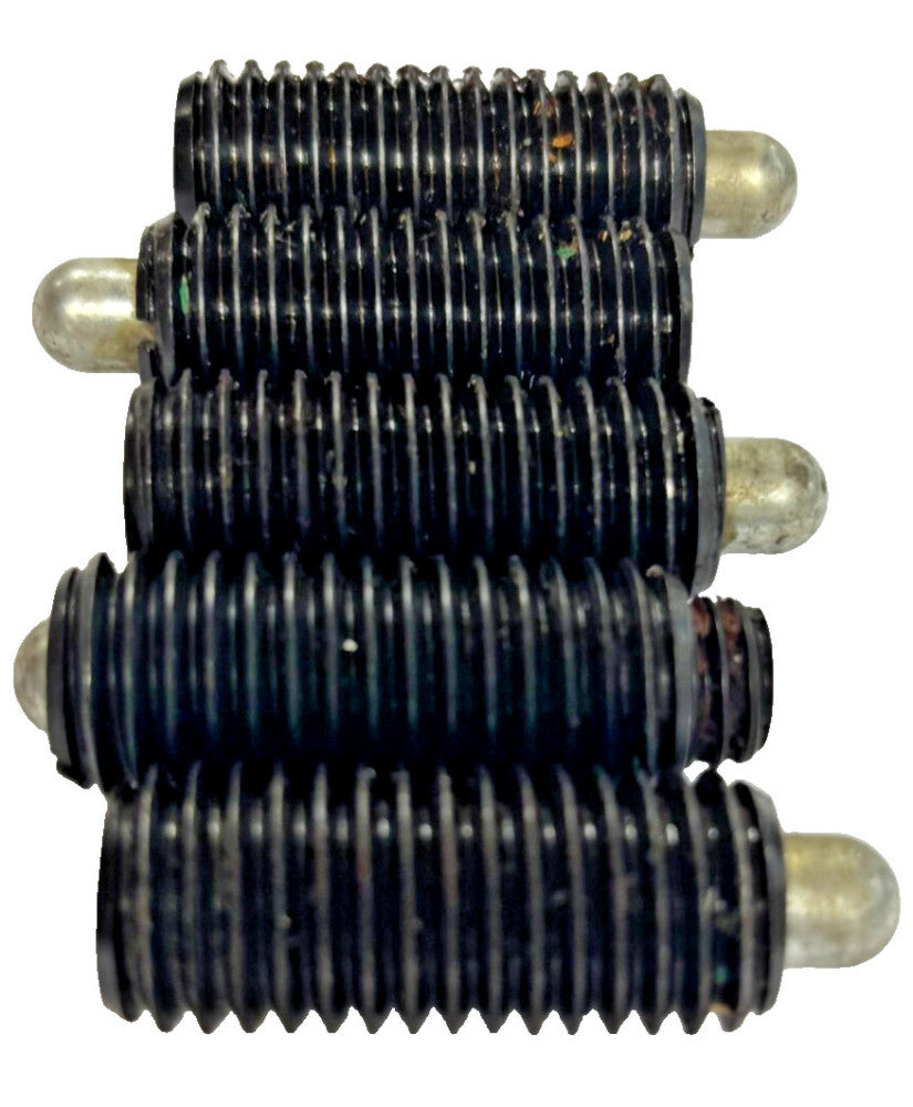 THREADED SPRING PLUNGER LOT OF 5 5/8"-11 THREAD LENGTH 1-1/2"