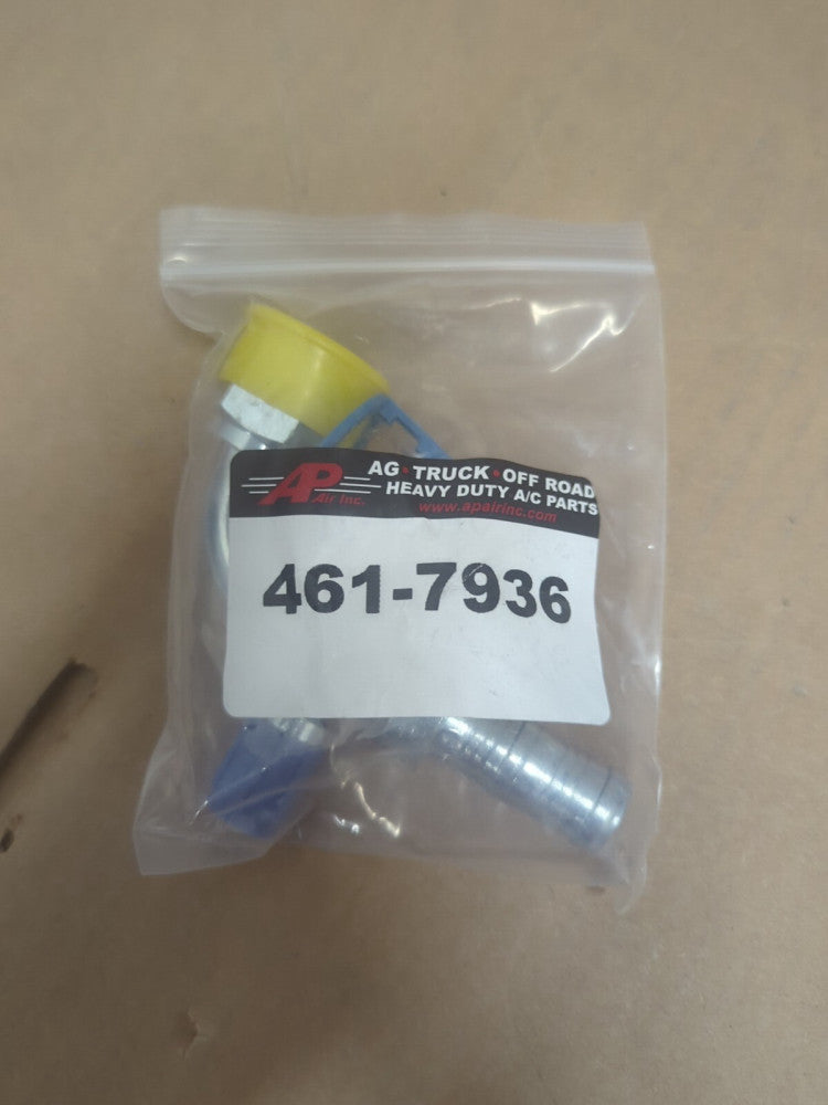 Lot of 6 - 461-7936 AP Air Inc  90 Degree Male O-ring Fitting 461-7936