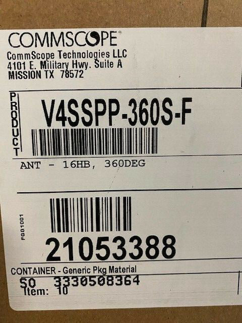 CommScope 16-Port Small Cell Antenna 360deg Horizontal BW (V4SSPP-360S-F) 