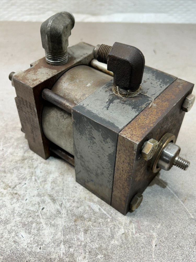 USED FORMAX INC PNEUMATIC CYLINDER 3.25'' BORE 1500PSI MAX STROKE .312 021338-A