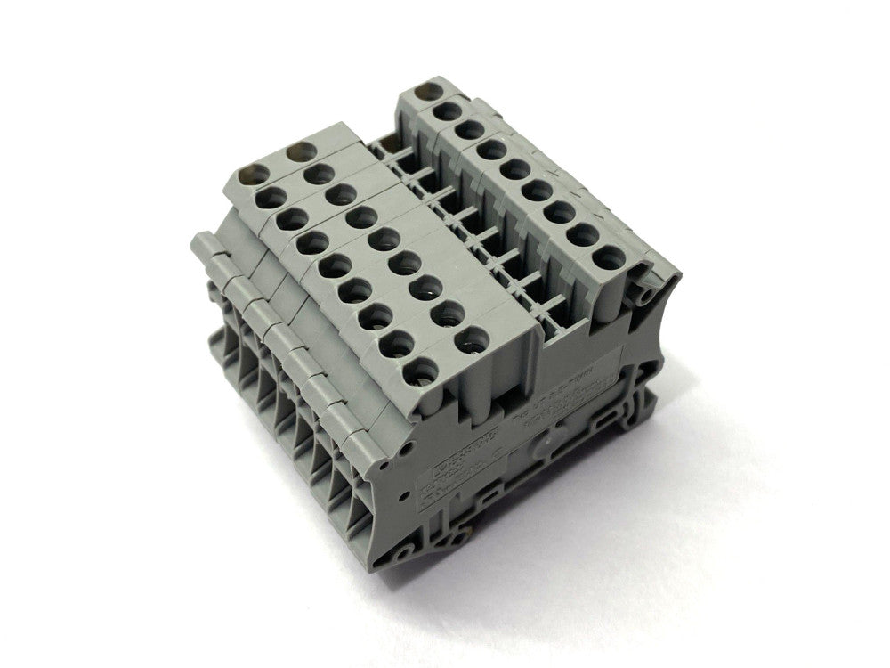 Phoenix Contact UT 2,5-TWIN Gray Terminal Block 24A 500V 3044513 LOT OF 9