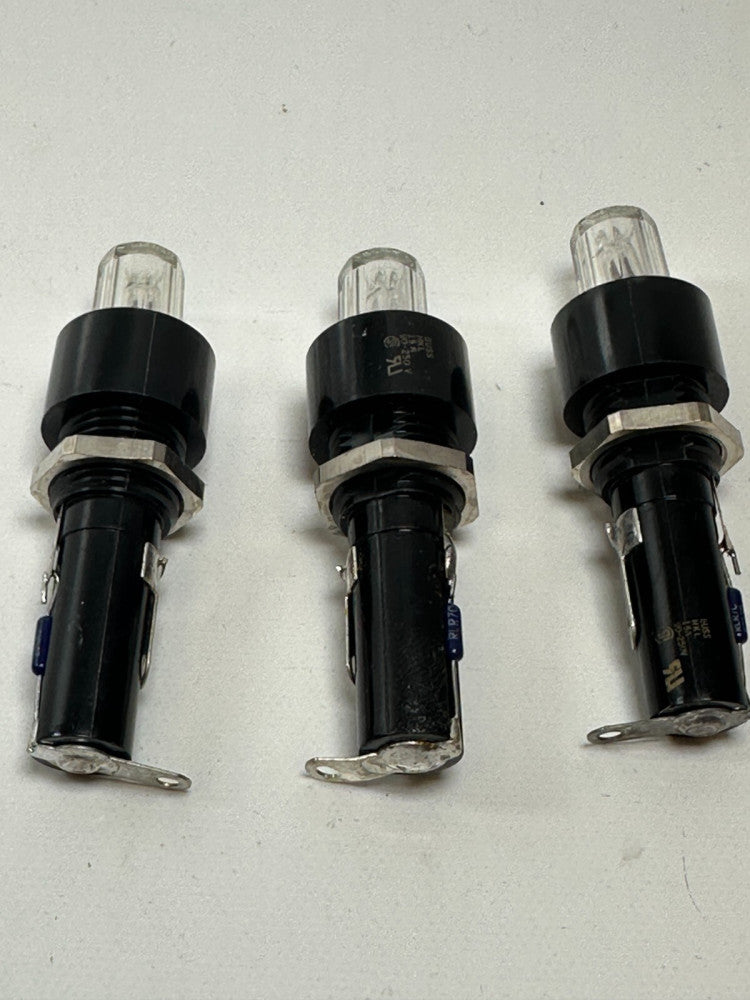 Buss HKL 15A 90-250V Fuse Holders Black (Lot of 3) New Fast Ship