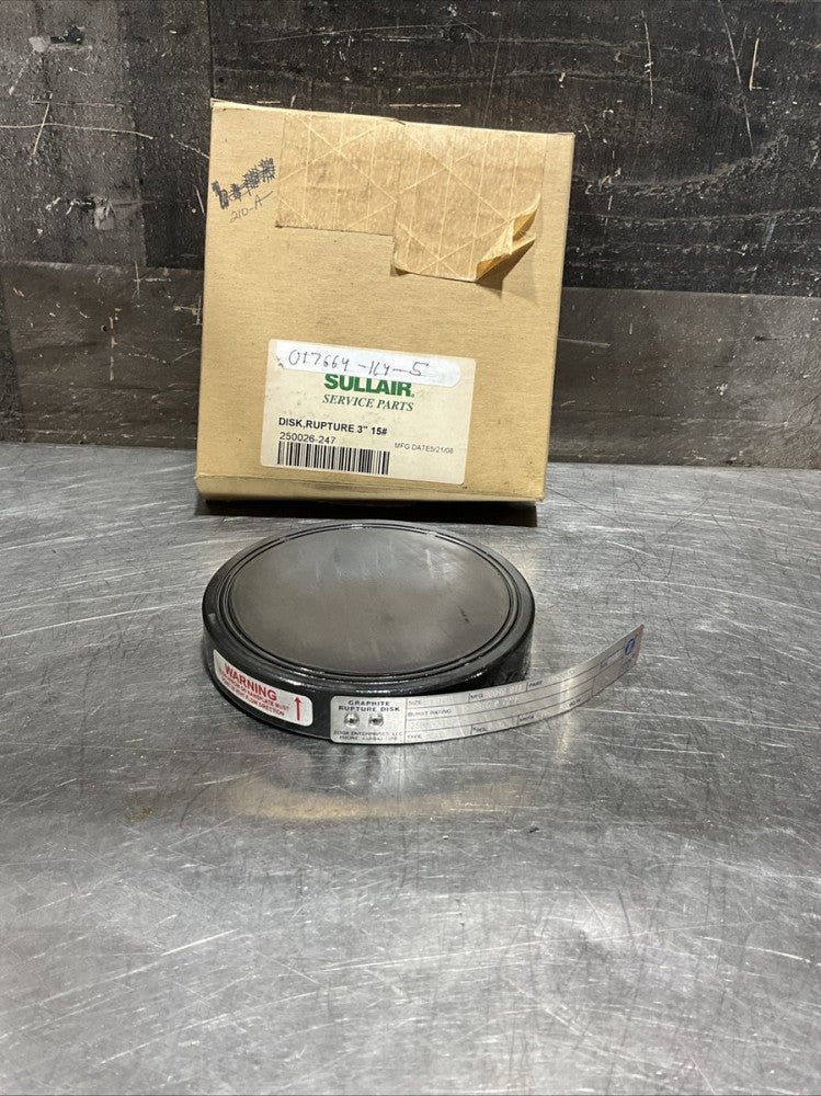 SULLAIR 250026-247 RUPTURE DISK 3” 1MX3X15X72 250026247