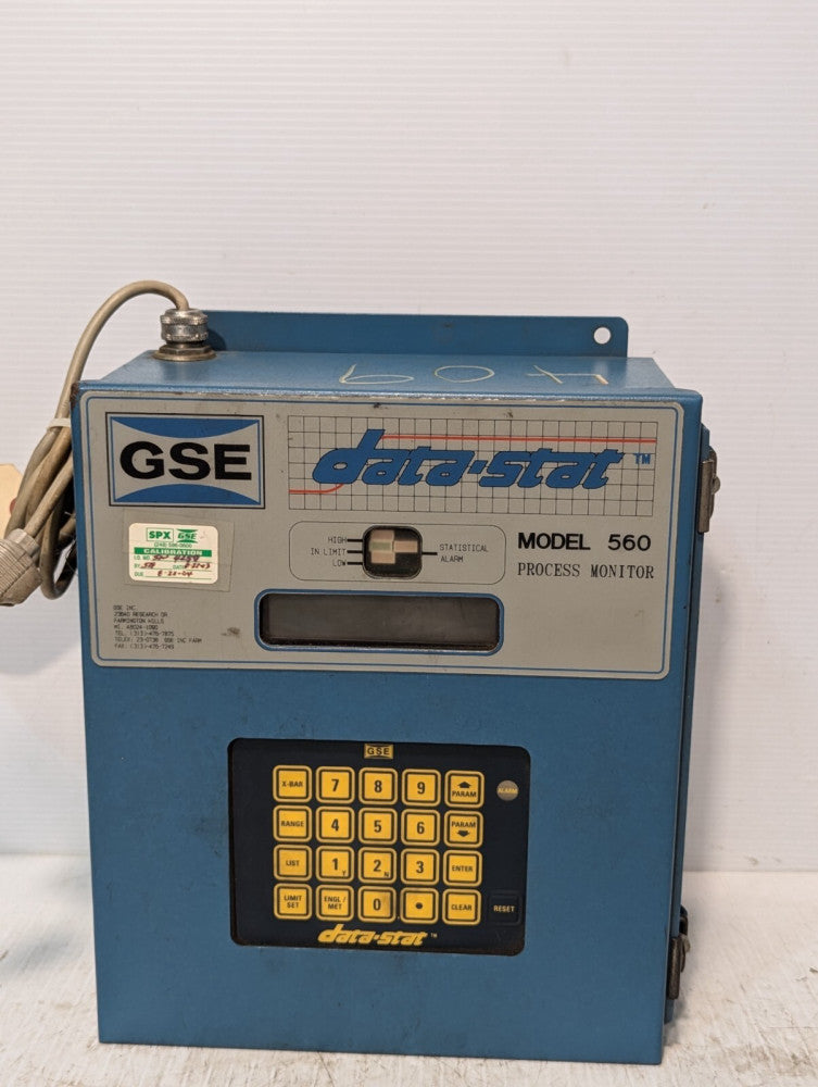 GSE Data-Stat Process Monitor Model 560 + Free Returns