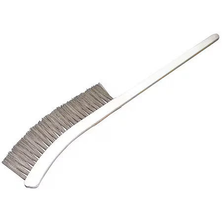 Tough Guy 1Ytl9 1/2 In W Wand Brush, Soft, 15 In L Handle, 9 In L Brush, White,