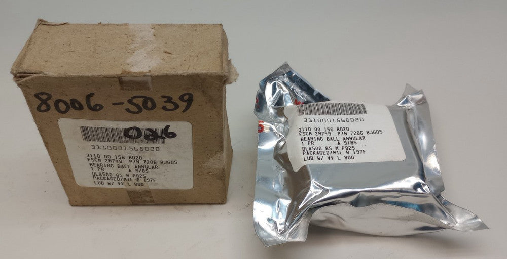 SKF Type 7206 BJG05 Angular Contact Ball Bearing 30mm X 62mm X 16mm (Pack of 2)