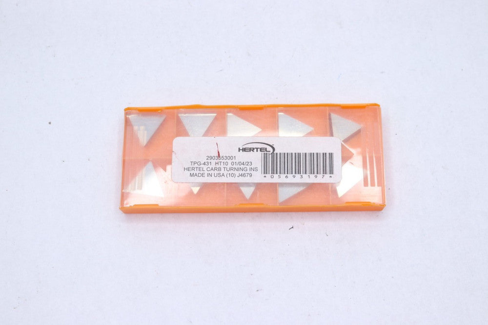 (10-Pk) Hertel Turning Insert Carbide TPG431 HT10 05693197
