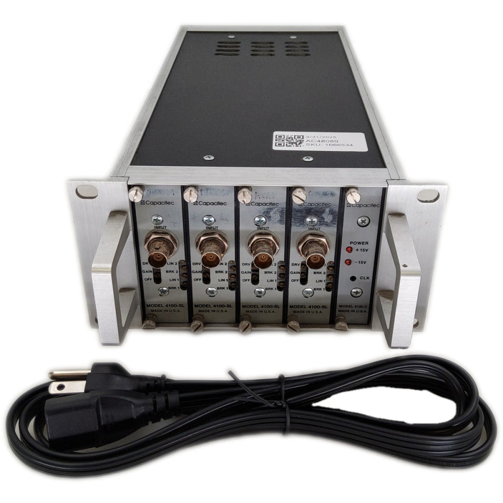 Capacitec 4004-P115 w/ 4 - 4100-SL Modules & 1 - 4100-C Module