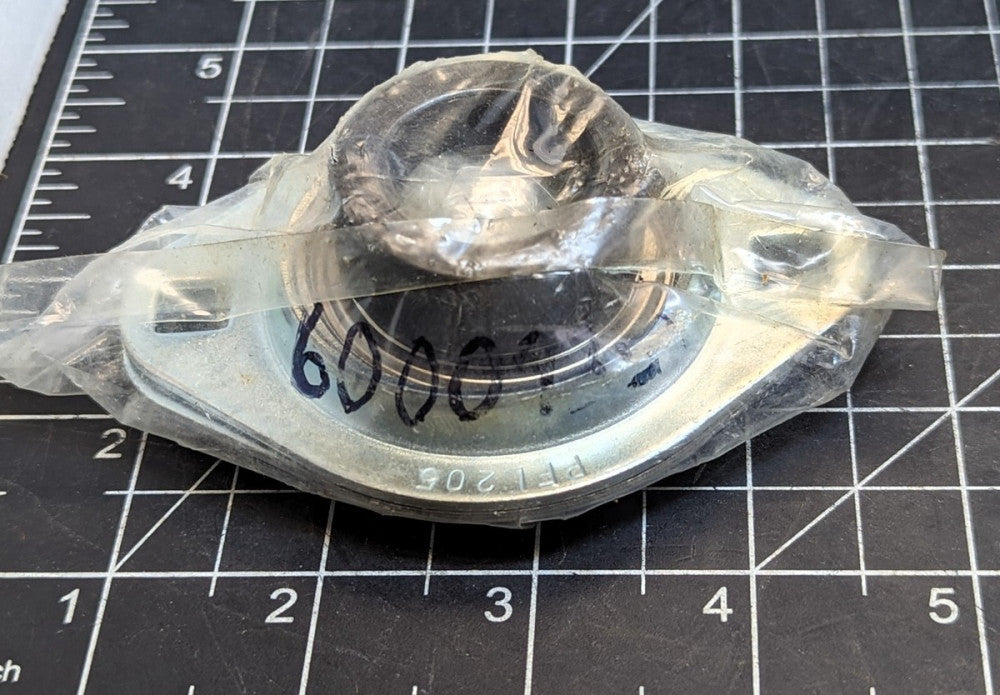 OBF205-25MM FLANGED BLOCK BEARING; 25MM BORE 2-BOLT PFL STL PFL 205 NEW [OF42]