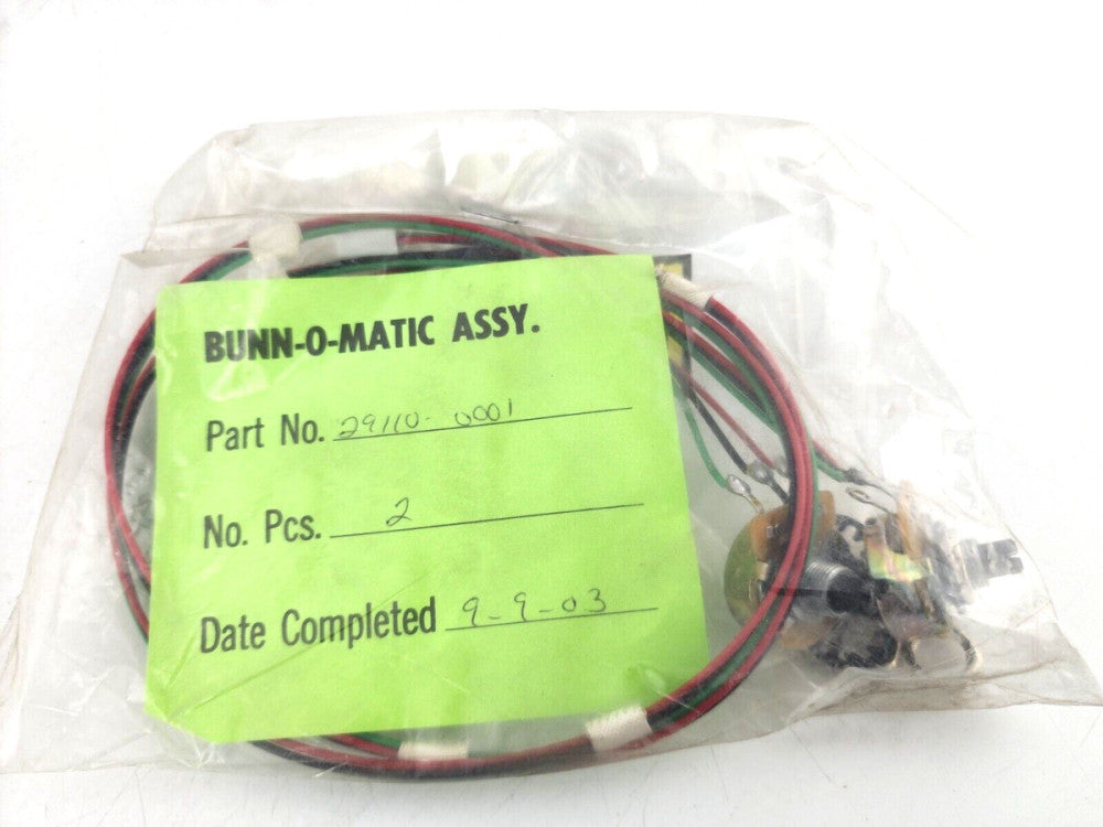 2pcs Bunn 29110.0001 POTENTIOMETER ASSEMBLY PAF