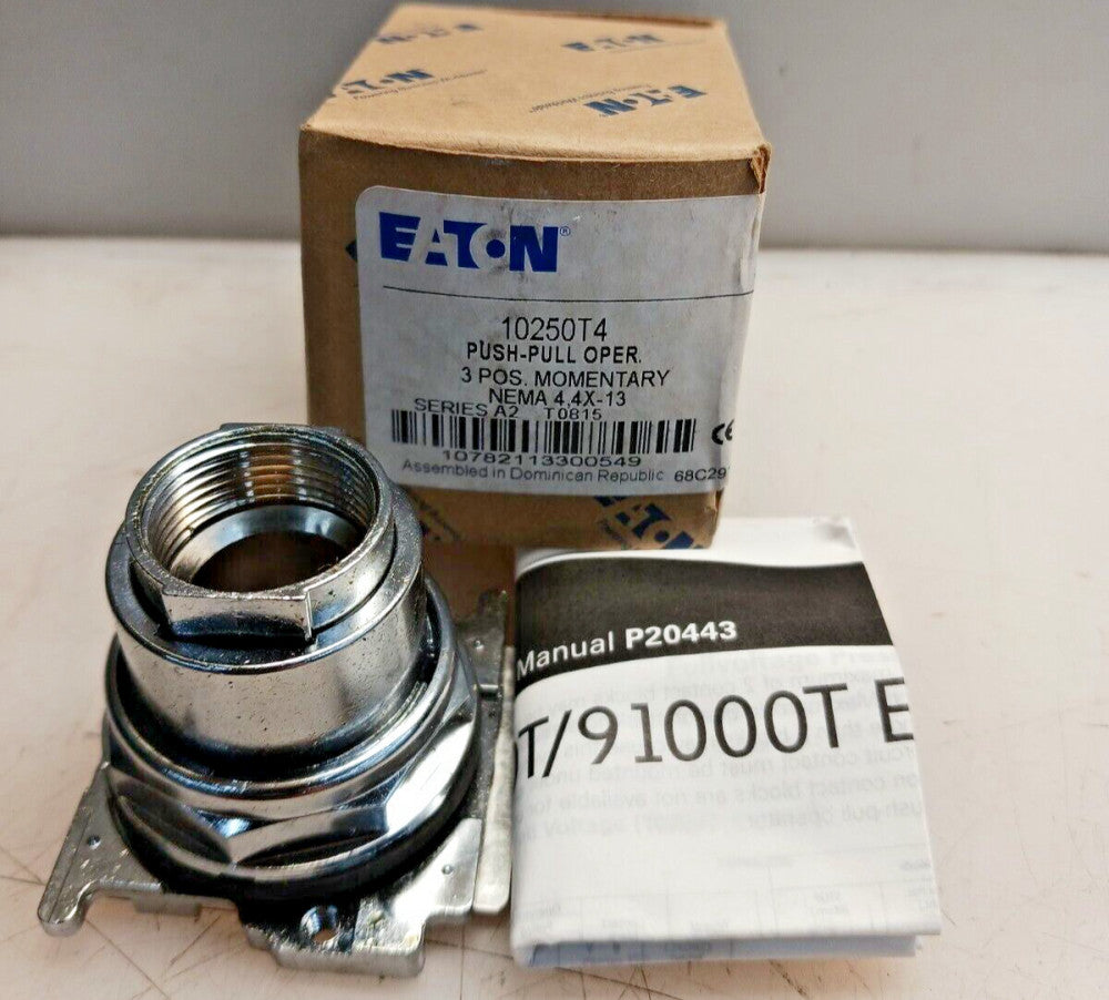 NEW EATON 10250T4 PUSH-PULL OPERATOR 3 POSITION MOMENTARY NEMA 4,4X-13