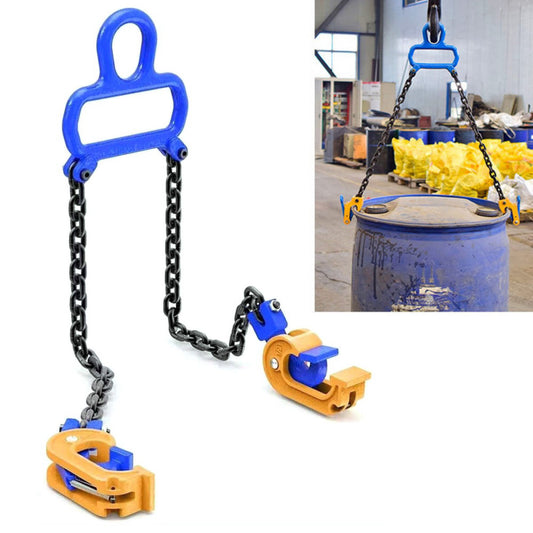 1 Ton Barrel Lifter Chain Length 60 cm Fork Lift Attachment Spreader Hook