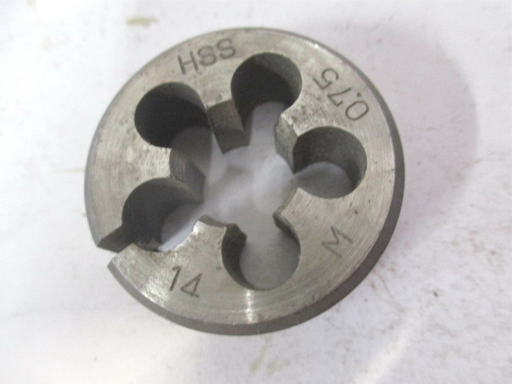 14M-0.75 High Speed Steel Round Adjustable Screw Die