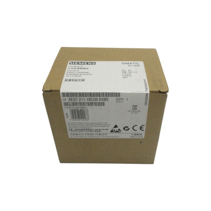 SIEMENS 6ES7211-1BD30-0XB0 120/240VAC NSFS