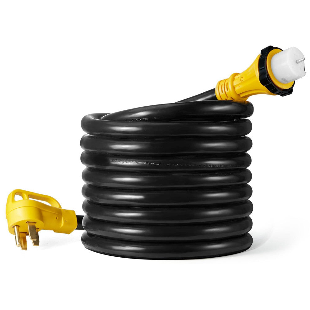 WYM world 50 Amp Generator Cord,15FT 50 Amp 4 Prong RV Extension Cord with Tw...