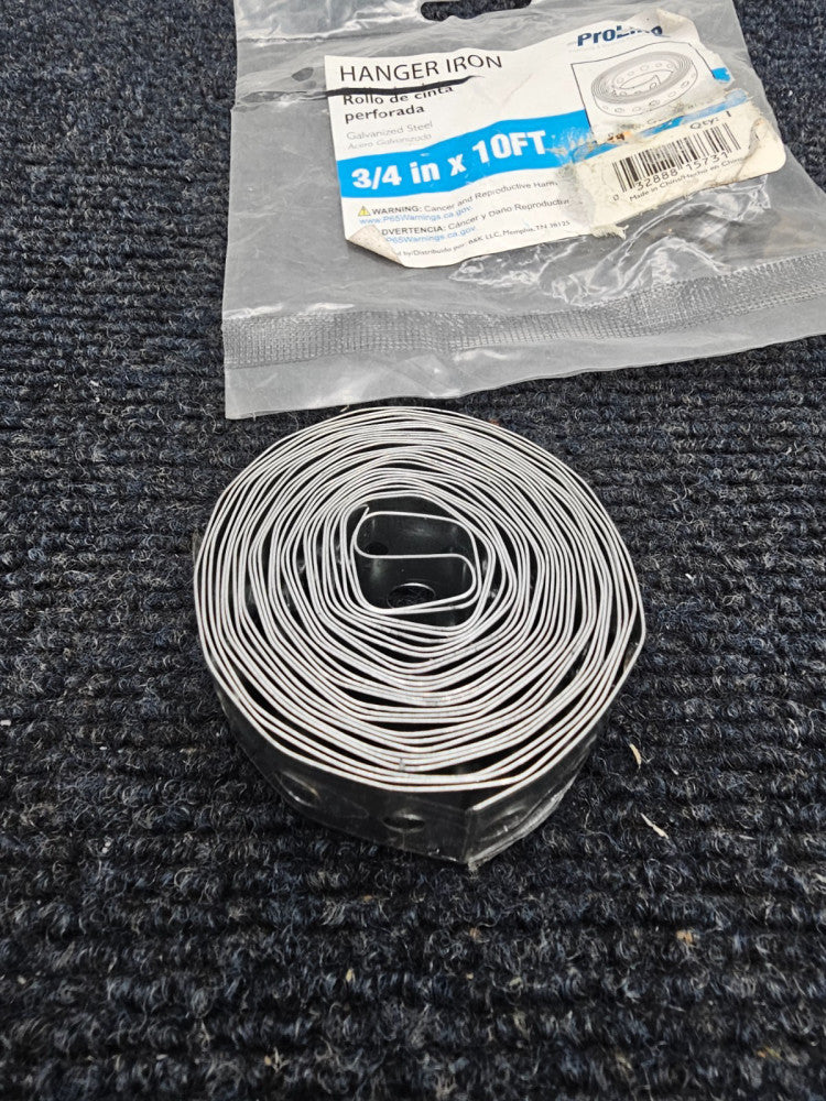 (QTY 5) B & K ProLine G20-128HC Pipe Strap Galvanized Steel 28-Ga 3/4-ft x 10-ft