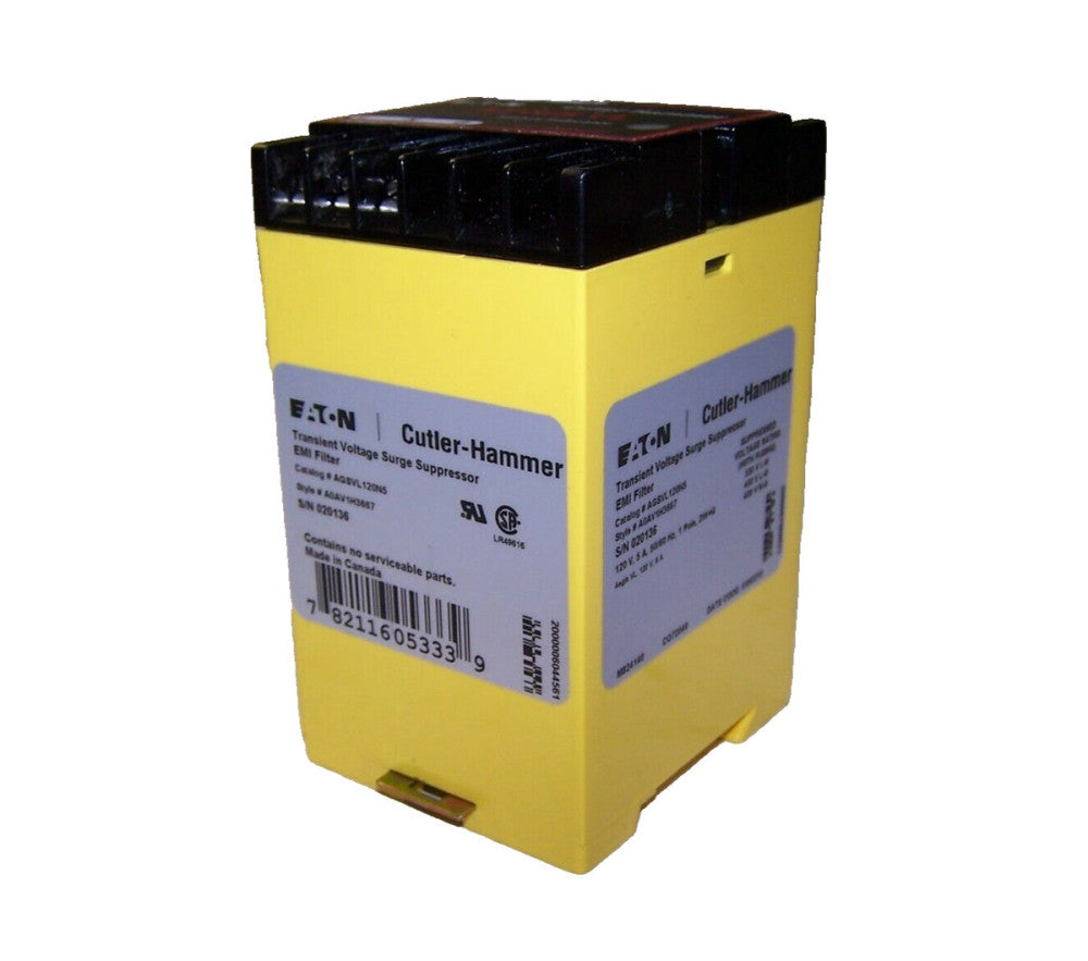 EATON CUTLER HAMMER TRANSIENT VOLTAGE SURGE SUPPRESSOR 120V 1P 2W+G AGSVL120N5