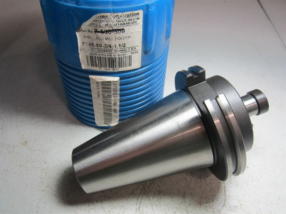 Bison (3-186-509) CAT50 3/4 x 1-1/2 Shell End Mill Arbor Holder