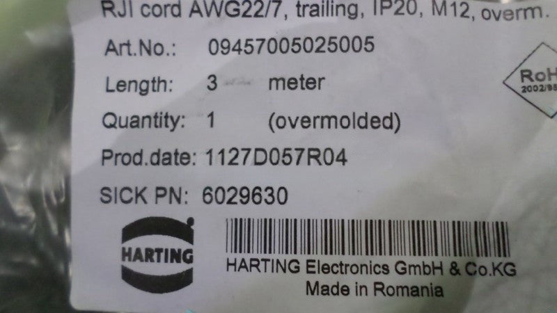 HARTING 6029630 RJI CORD NSMP