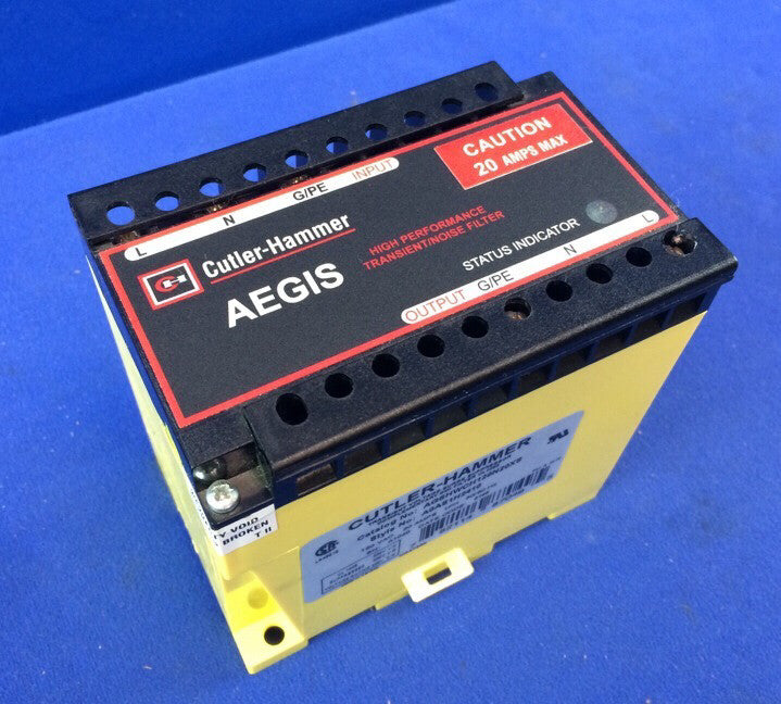 CUTLER-HAMMER AEGIS AGSHWCH120N20XS TRANSIENT VOLTAGE SURGE SUPPRESSOR